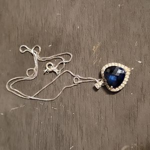 Helzvergs Diamonds, blue stone necklace